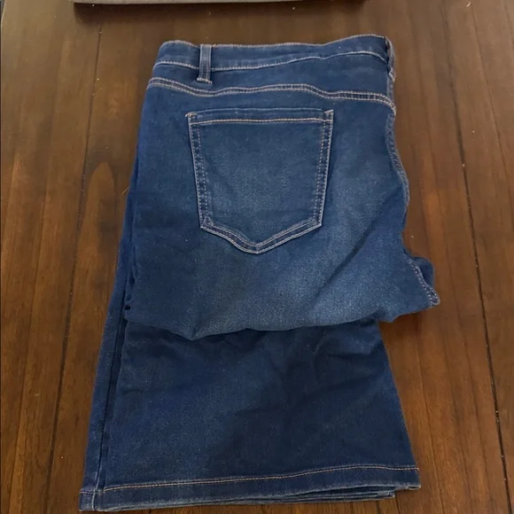 Serra Dark Blue Flare & Wide Leg Jeans - Picture 7 of 7